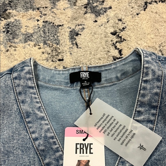 Frye Blue Denim Button-Down Dress - Picture 5 of 5